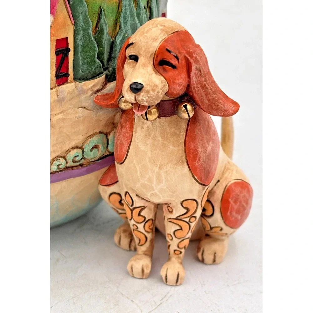 JIM SHORE Snowman's Best Friend w/ Dog Figurine Heartwood Creek 4008111 NOB 2007
